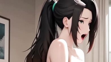 I Just Wanted to Watch a Movie and then this Happened POV Creampie Big Tits AI Generated