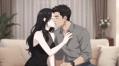 Japanese Wife Invites Stranger On Girls Night And Enjoys Threesome Creampie