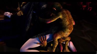 Beauty in Traditional Costume X Goblins Destroyed Gushing NTR