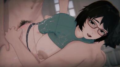 Chainsmoker Cat Ochinpotaro 3D Hentai POV Sandwich DP Choked Gushing