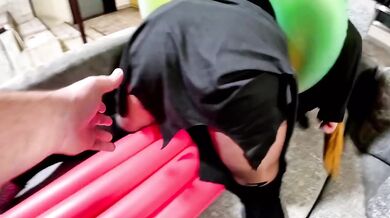 Dominant Witch Inflatable Fetish Destroyed Deepthroat Gagging Doggy Creampie Cum Dripping Popping Intense Orgasm