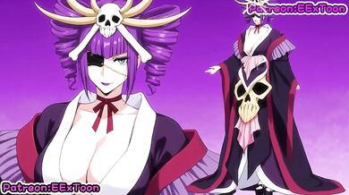 Bleach Hentai Anime Destroyed Gushing Choked Big Tits Kyokotsu Katen Blowjob by eextoon