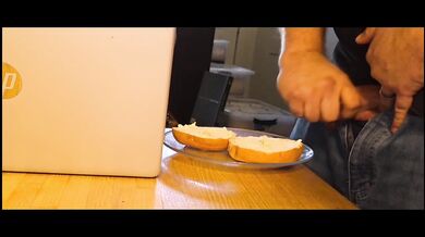 I Jerk Off And Cum On A Bagel With Cream Cheese And My Wife Eats It Like A Good Girl