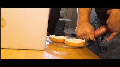 I Jerk Off And Cum On A Bagel With Cream Cheese And My Wife Eats It Like A Good Girl
