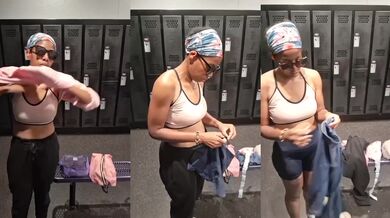 Fit Gym Girl Panties Fetish Public Voyeur Girls Locker Room Amateur Ebony MILF Solo Female HD Porn Verified Amateurs Destroyed Gushing Choked