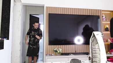 Married Woman Seduces Delivery Man BBC Cuckold Husband Watches Gushing Blowjob Hotwife