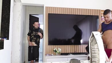 Married Woman Seduces Delivery Man BBC Cuckold Husband Watches Gushing Blowjob Hotwife