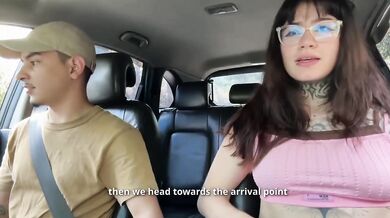Uber Driver Destroyed By Big Dick Cumshot In Car Latina Porno