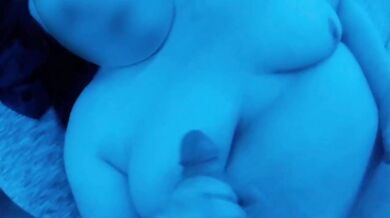 POV BBW Wife Covered Tits Edging Handjob Blowjob Destroyed Gushing Choked