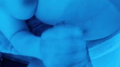 POV BBW Wife Covered Tits Edging Handjob Blowjob Destroyed Gushing Choked