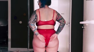Curvy British MILF Tries On Sexy SHEIN Lingerie Tattooed And Busty Part Two
