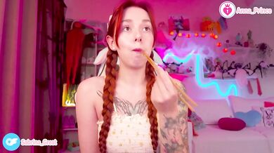 Ginger Tattoo Tease Naked Red Head Slender Teen Chews Ginger Sushi Gushing Horny Fun Amateur Solo Verified