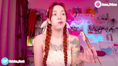 Ginger Tattoo Tease Naked Red Head Slender Teen Chews Ginger Sushi Gushing Horny Fun Amateur Solo Verified
