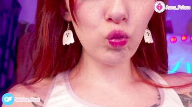 Gushing Braces Close Up Red Head Slim Teen Naughty Cute