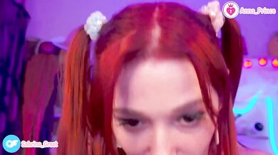 Gushing Braces Close Up Red Head Slim Teen Naughty Cute