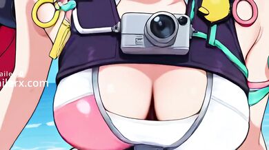 Ukinami Yuzuha Beach Outfit Destroyed Gushing Choked