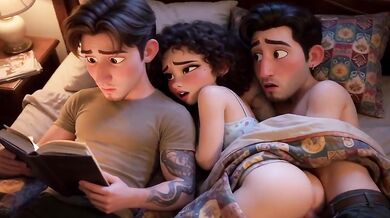 Night Reader Cuckold Destroyed by Animated Boyfriend Gushing and Choked