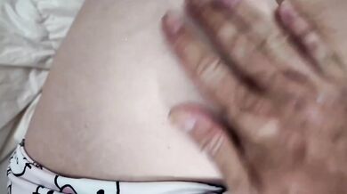 I Destroyed My Blonde Landlady With My Big Dick Handjob Cumshot POV Big Ass