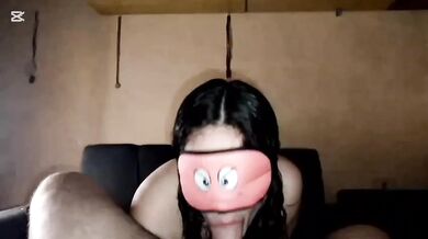 Young Latina Handjobs Her Boyfriend Until He Cums Hard