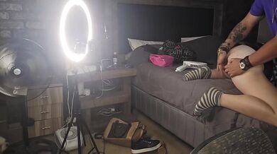 9 Months Pregnant Babe Destroyed with Doggystyle and Missionary Creampie Cumshot
