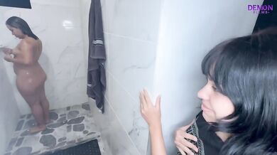 Roommate Trio Destroyed By Amateur Blowjob And Anal Harcore Doggie Style Big Ass Culona En La Ducha