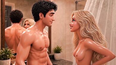 Hot Blonde 18 Stepdaughter Gets Destroyed By Stepdad Fuck In Shower