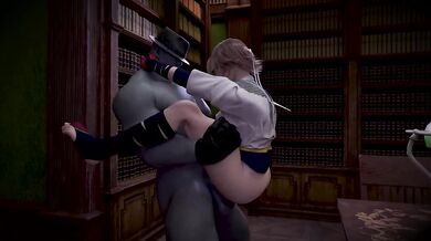 Halloween Tyrant Rough Doggy Style Cream Pie Ejaculated Inside Resident Evil Cosplay
