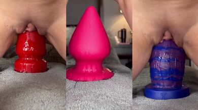15 Minutes Of Pussy Stretching Destroyed By Huge Dildo Fisting MILF Masturbation Toys