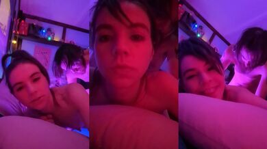 Amateur Couple Destroyed By Small Petite Girl After Party