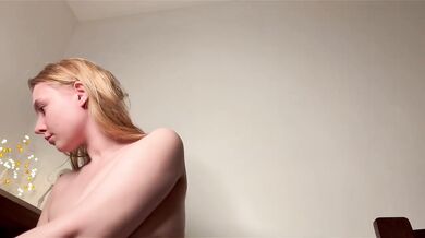 Big Tits Worship Destroyed in Leather Skirt and Nylon Stockings