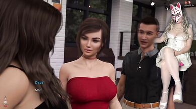Waitress Bar Flashing Destroyed Gushing Big Tits Upskirt Steps Debauchery