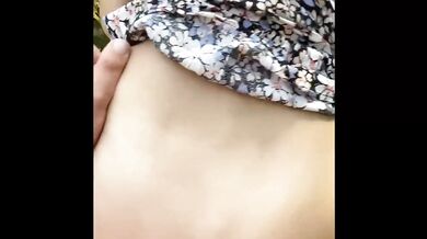 Quick fuck outdoor CREAMPIE young brunette grosse bite foot fetish forest risk public