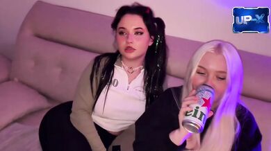 Two Russian Blonde Girlfriends From Dating Site Got Destroyed For Big Creampie First Date Rough Sex