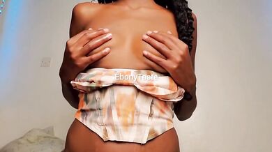 Ebony Teen Squirts All Over Huge Cock in Reverse Cowgirl Ride