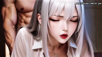 Office Secretary Destroyed CEO With Gushing Blowjob And Hard Cumshot In Hentai Episode 2