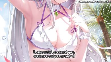 Emilia Pleases Exhausted Servant Soft Joi Big Naked Boobs Cumshot Handjob
