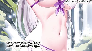 Emilia Pleases Exhausted Servant Soft Joi Big Naked Boobs Cumshot Handjob
