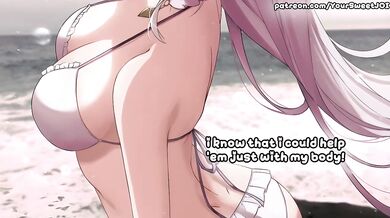 Emilia Pleases Exhausted Servant Soft Joi Big Naked Boobs Cumshot Handjob