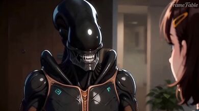 Xenomorph Destroyed My Virginity First Time Anime Story Creampie Squirt Female Orgasm Rough Sex Deep Penetration Part 1