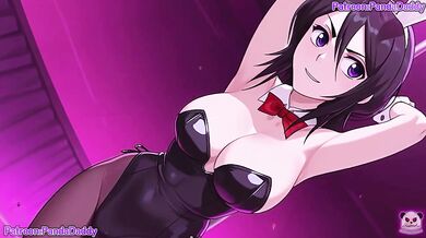 Kuchiki Ruki Bunny Suit Blowjob Big Tits Destroyed Gushing Cumshot HD Hentai Exclusive By PandaDaddy