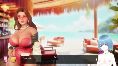 Alichan VTuber Hentai Visual Novel Destroyed Gushing Beach Gameplay Big Ass Big Tits