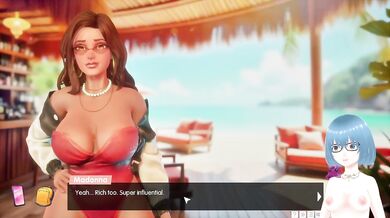 Alichan VTuber Hentai Visual Novel Destroyed Gushing Beach Gameplay Big Ass Big Tits