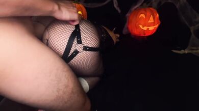 Caught My Horny Stepsister Taking Nudes For Halloween And Made Her Choke On My Huge Cumshot While I Destroyed Her Perfect Pussy With Hard Doggystyle