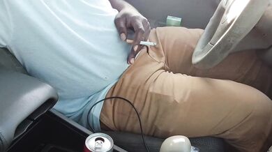 Ebony MILF Public Meet Up Driving Highway Big Dick POV Interracial