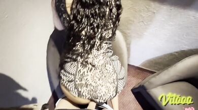 I Lift My Wife Dress To Show You Her Big Latina Culo On The Sofa
