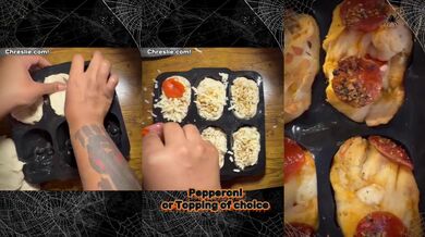 Cute Ebony Cooks Skull Pizza Dippers Destroyed Gushing Choked