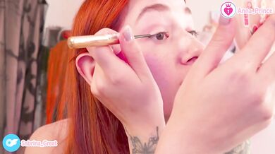 Ginger red head sexy teen tease naughty tattoo ass naked hot horny makeup routine