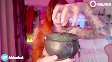 Ginger Witch With Red Hair Tattoo Teases Ass Naked Teen College Amateur
