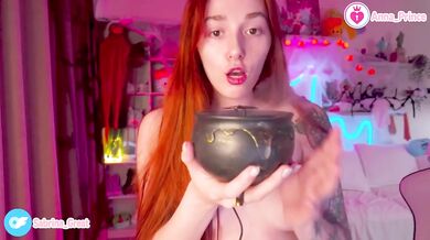 Ginger Witch With Red Hair Tattoo Teases Ass Naked Teen College Amateur
