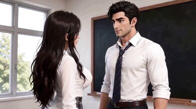 Hot Teacher Ai Sex Destroyed Student Who Stared Choking Gushing